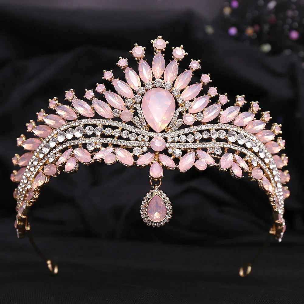 Luxury Wedding Crown for Bride Tiaras Rhinestone Hair Jewelry Gifts Crystal Hair Accessories Women Headband Bridal Headwear (Free Shipping) 💝🌹💖