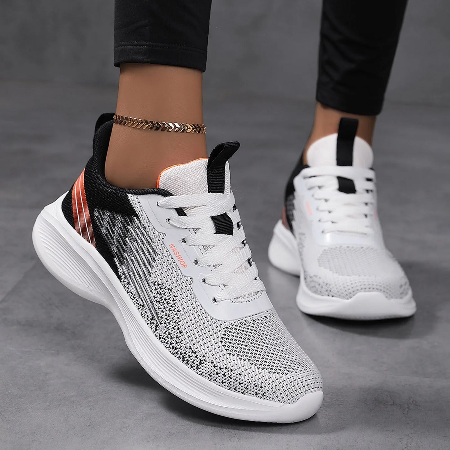 Fresh Foam Sneaker Women'S Women Sports Shoes Fashionable New Pattern Mesh Breathable And Comfortable Wedgie Sneaker For Women