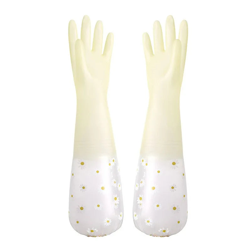 Waterproof Housework Cleaning Gloves Kitchen Cleaning Latex Household Dishwashing Laundry Gloves Wear Resistant Rubber Gloves