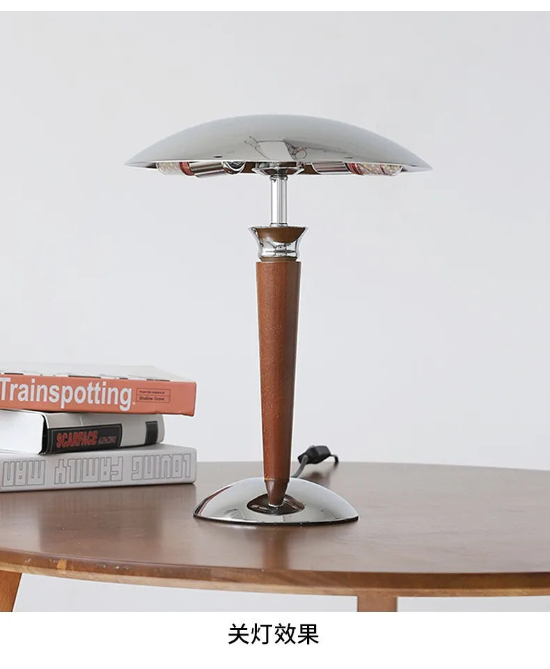 Nordic Retro Wooden Table Lamp Bauhaus Table Lights for Simple Living Room Bedroom Study Bedside Decoration Designer desk lamp