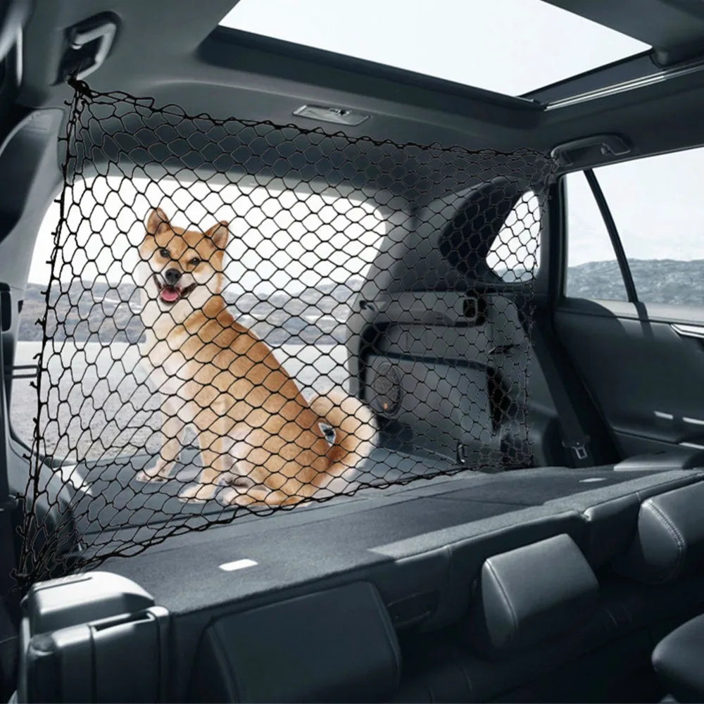 Car Trunk Fence Pet Dog Isolation Protective Net Sturdy Durable Elastic Isolation Nets Pets Safety Fence for Any Vehicle