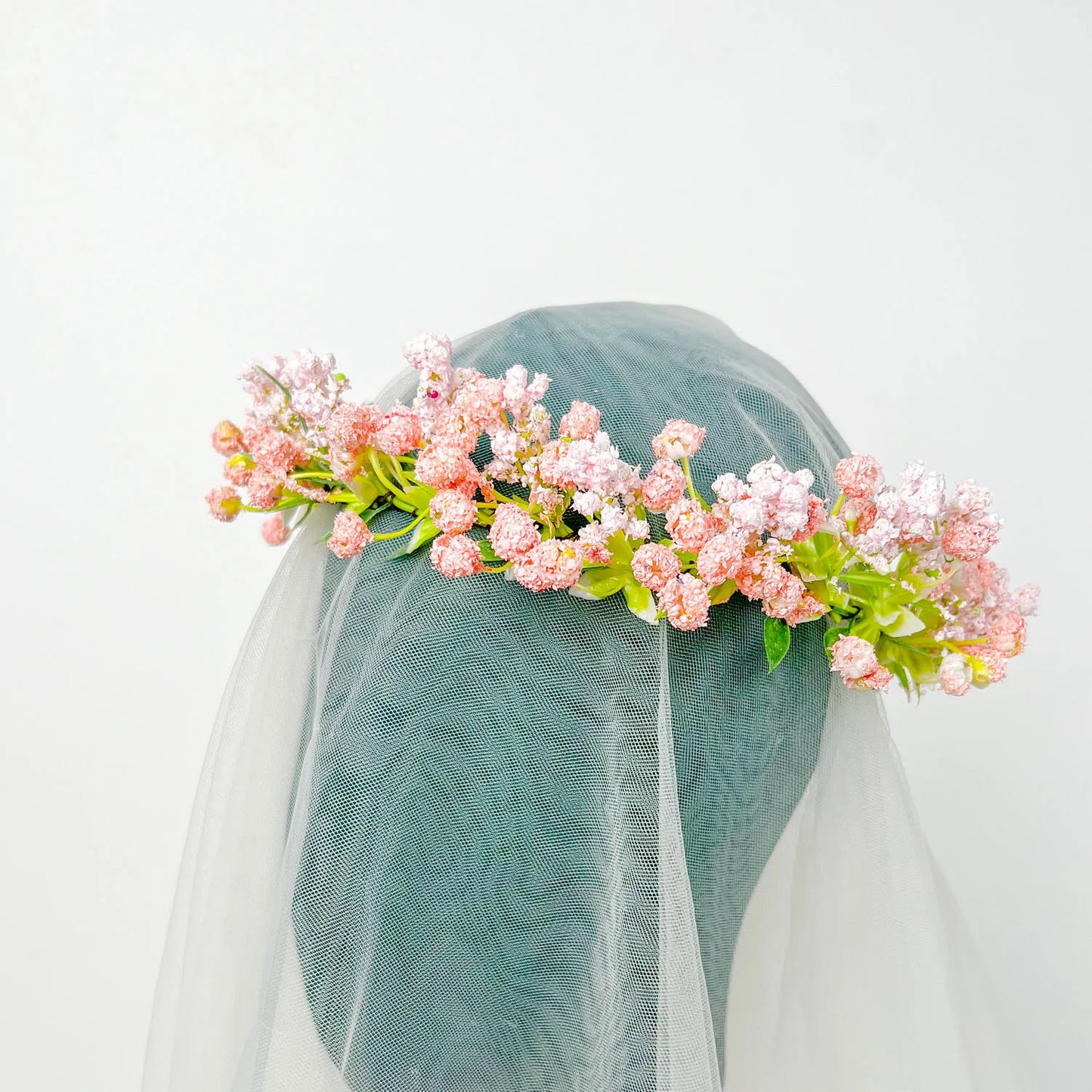 Breathable White Flower Crowns Tiaras Hairbands Romantic Sweet Gardland Women Wedding Hair Accessories for Bride Bridesmaids