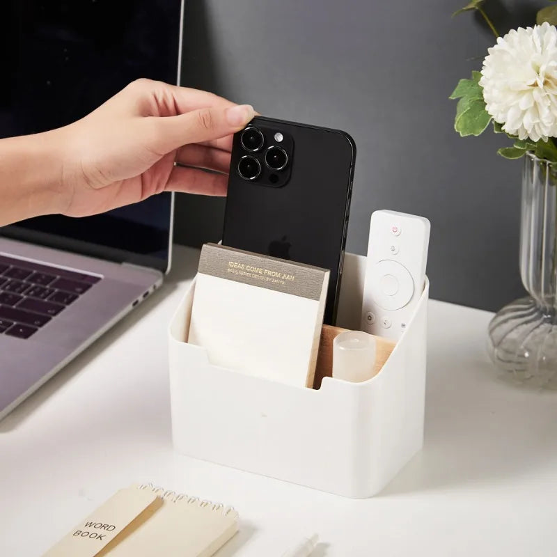 Desktop Organizer Bamboo Wood Storage Box Multi-functional Remote Control Stationery Cosmetics Storage Boxes Home Organizers