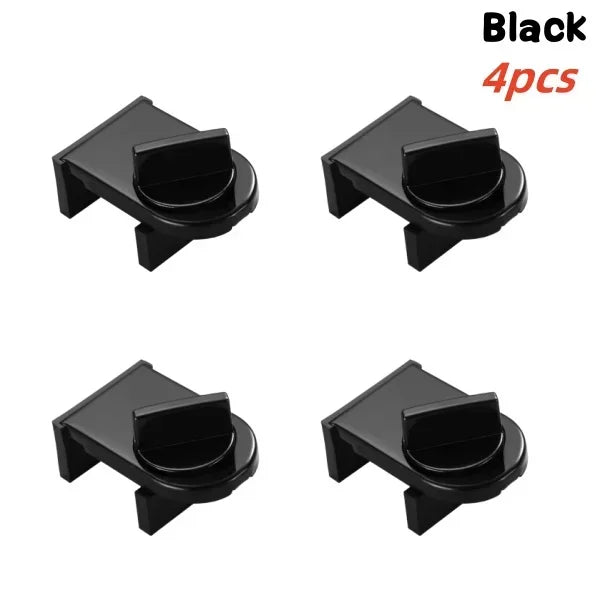 4 Pcs Window Safety Lock Aluminum Alloy Sliding Lock Sliding Door Anti-theft Lock Adjustable Buckle Window Stopper Lock for Home
