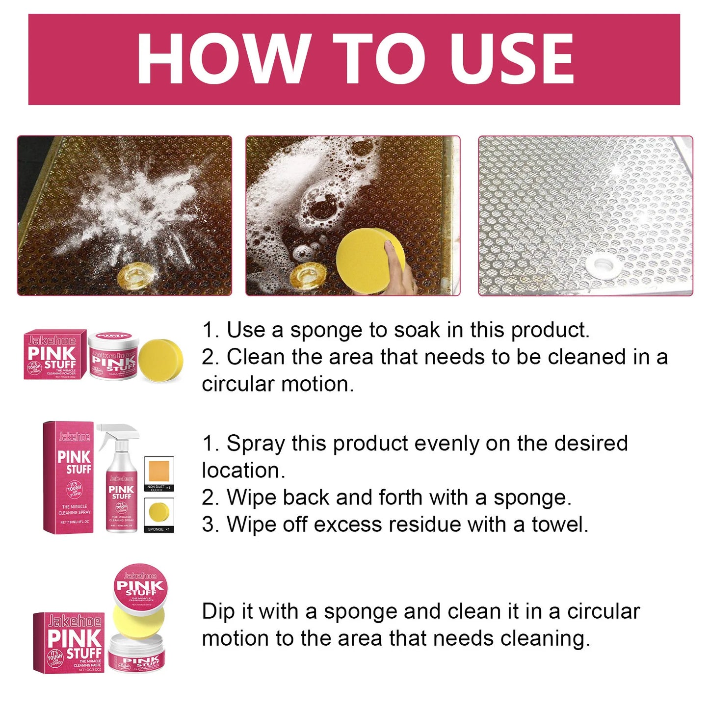 Multifunctional Kitchen Cleaner Household Cleaning Kit Quick Removal Of Stubborn Stains And Grease Kitchenware Cleaning