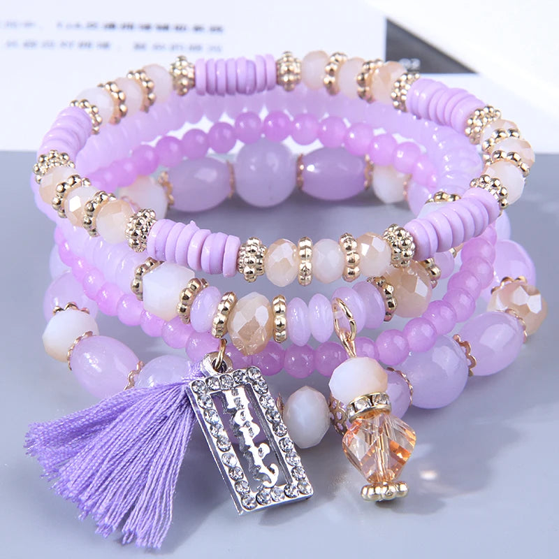 Trendying Products Boho Bracelets Woman Fashion 2023 Bracelets for Women Glasses Stone Bracelet Jewelry Christmas Gift