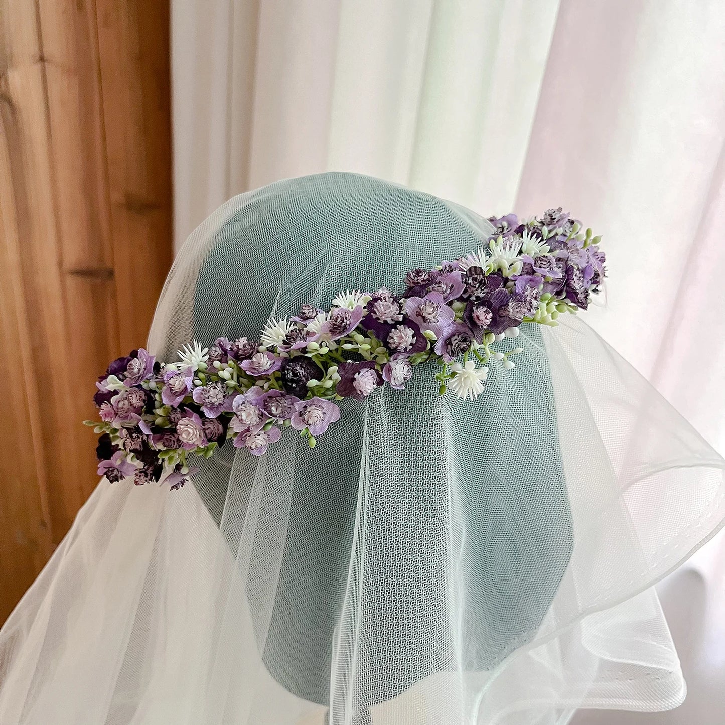 Breathable White Flower Crowns Tiaras Hairbands Romantic Sweet Gardland Women Wedding Hair Accessories for Bride Bridesmaids