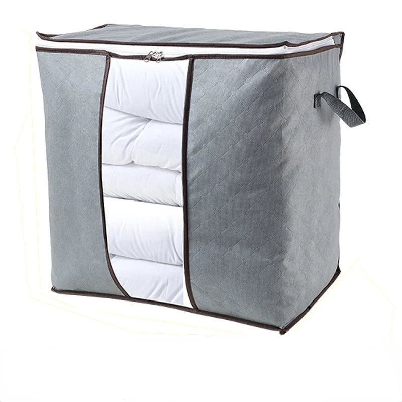 Clothes Storage Bins Foldable Closet Organizer Storage Containers with Durable Handles Thick Fabric for Clothing, Blanket