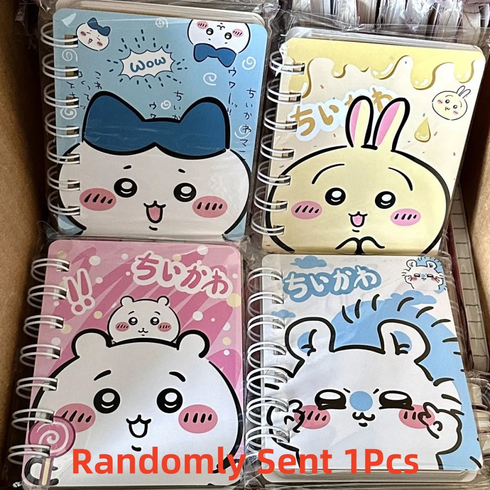 New Chiikawa Hachiware Mini Notebook A7 Paper for Students Stationery Cartoon Usagi Portable Coil Diary School Office Supplies
