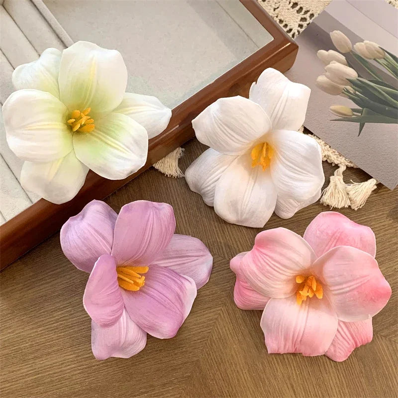 Artificial Flower Hairpins for Women Large Flower Hair Clip Bohemia Style Beach Hairpin Hawaiian Party Headwear Hair Accessories