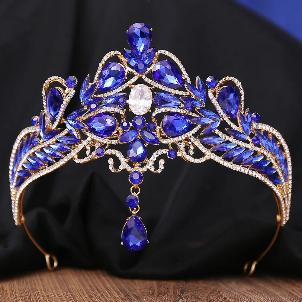 Luxury Wedding Crown for Bride Tiaras Rhinestone Hair Jewelry Gifts Crystal Hair Accessories Women Headband Bridal Headwear (Free Shipping) 💝🌹💖