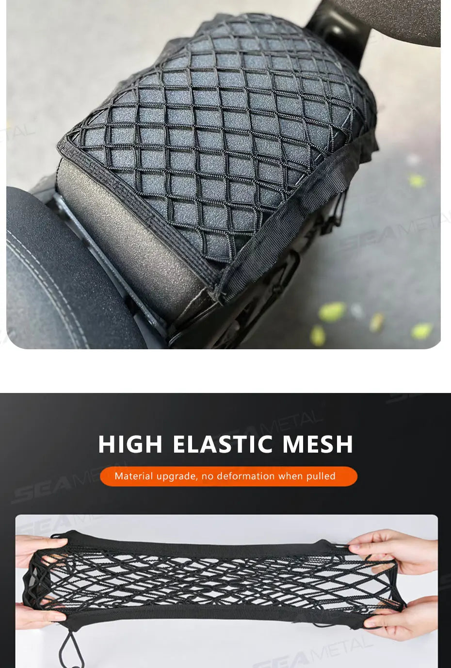 (Storage Net) 🔗 High Elastic ✨ 3 Connects For Personal Use, Cars, Bicycle's, Motorcycles, Scooters, etc.