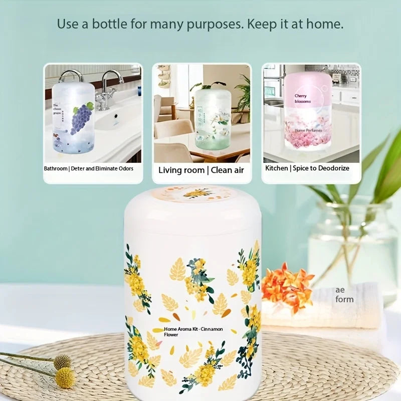 1 solid perfume air freshener -6 fragrances (white peach, cherry blossom, home fragrance)suitable for cars, families, kitchens,