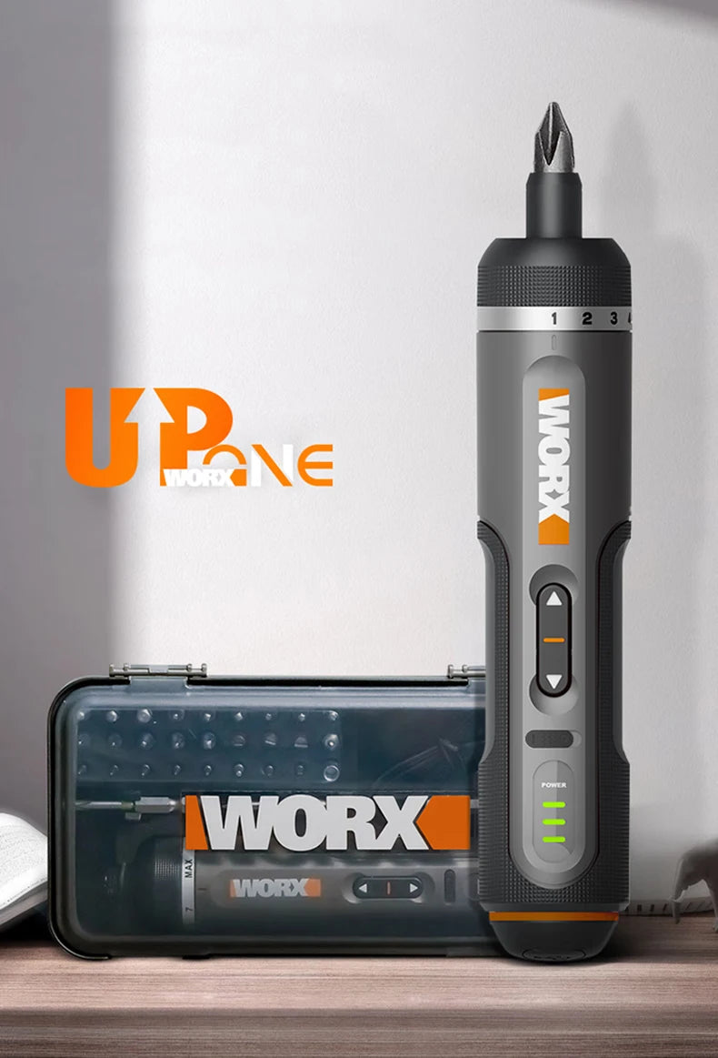 Electrical Screwdriver Set Worx 4V WX242 Smart Cordless Electric Screwdrivers USB Rechargeable Handle 30 Bit Sets Tools