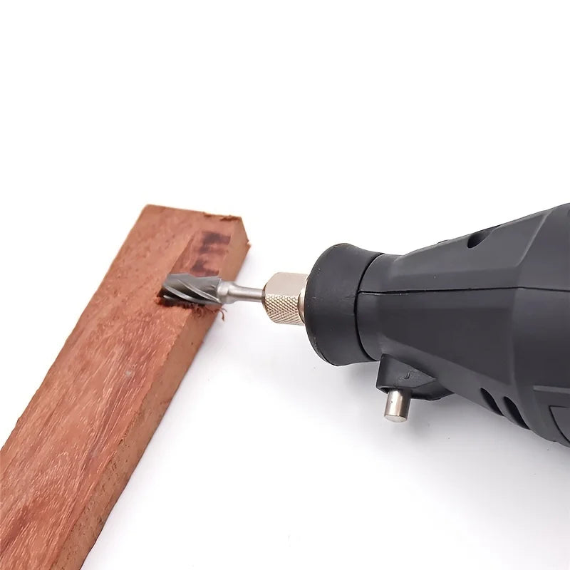 Dremel (Rotary Router Milling Cutter Guide Attachment Twist Drill Bit Wood Carving Tool Kit Dedicated Locator Woodwork Tool for Dremel)