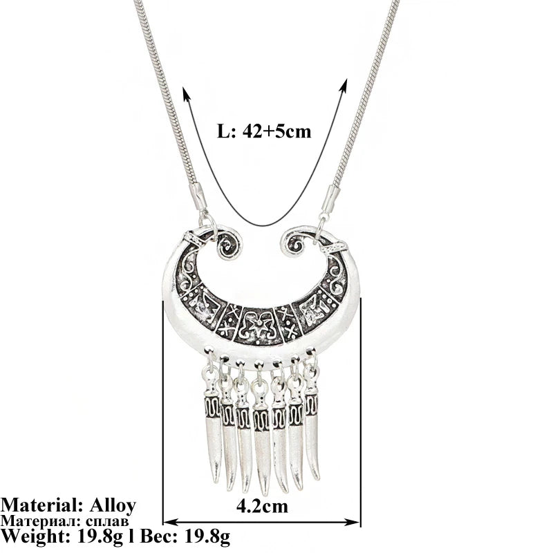 Fashion Choker Necklaces for Women Female Metal Round Vintage Statement Necklace Girls Party Holiday Jewelry Gifts