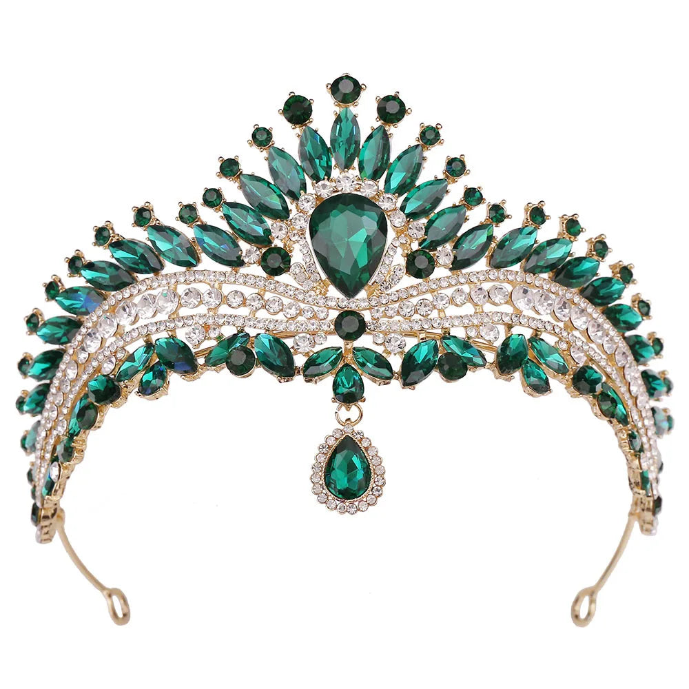 Luxury Wedding Crown for Bride Tiaras Rhinestone Hair Jewelry Gifts Crystal Hair Accessories Women Headband Bridal Headwear (Free Shipping) 💝🌹💖
