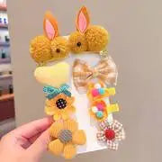 Children's Hairpin Princess Little Girl Sweet Mesh Broken Clip Cute Baby Does Not Hurt Hair Headdress Suit