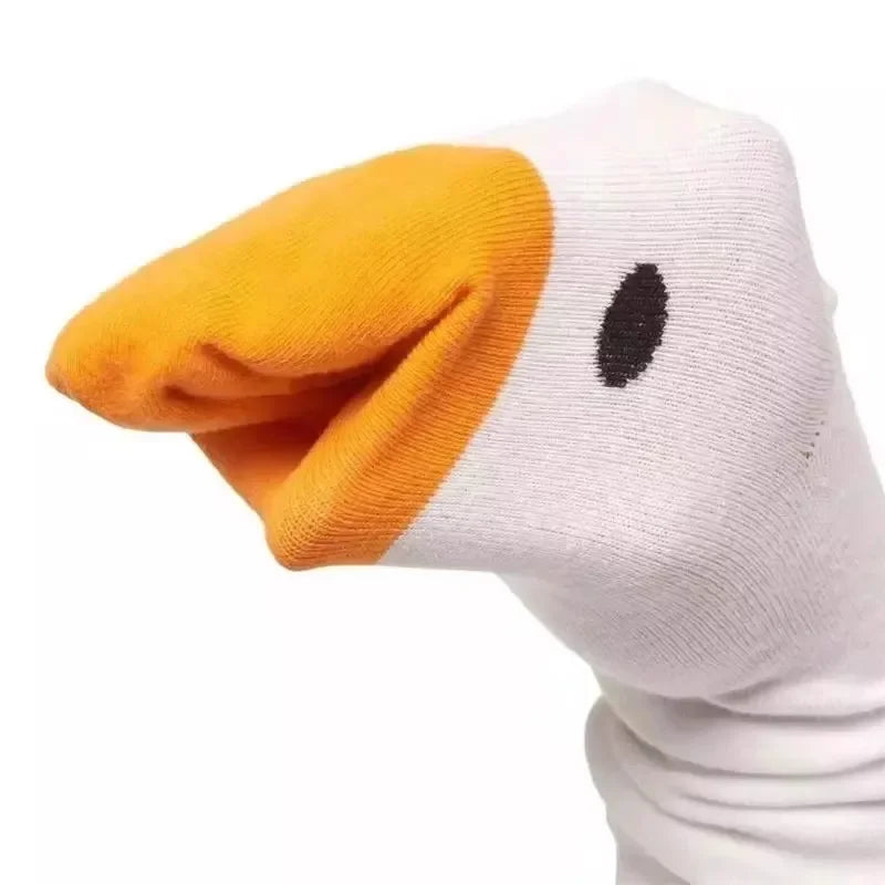 New Fahsion Funny Crazy Goose Head Sport Cotton Sock Creative Happy Animal Casual Socks Women Men Universal