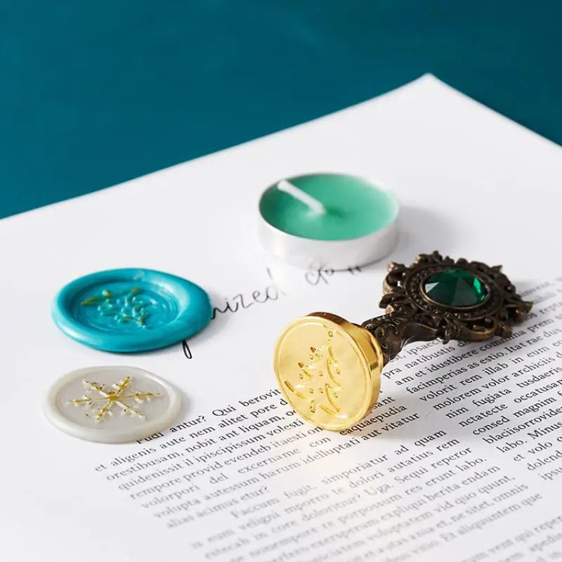 Wax Seal Stamp Set Lacquered Stamp Sealing Wax Kit Craft Supplies Scrapbooking Wedding Invitation Making tools