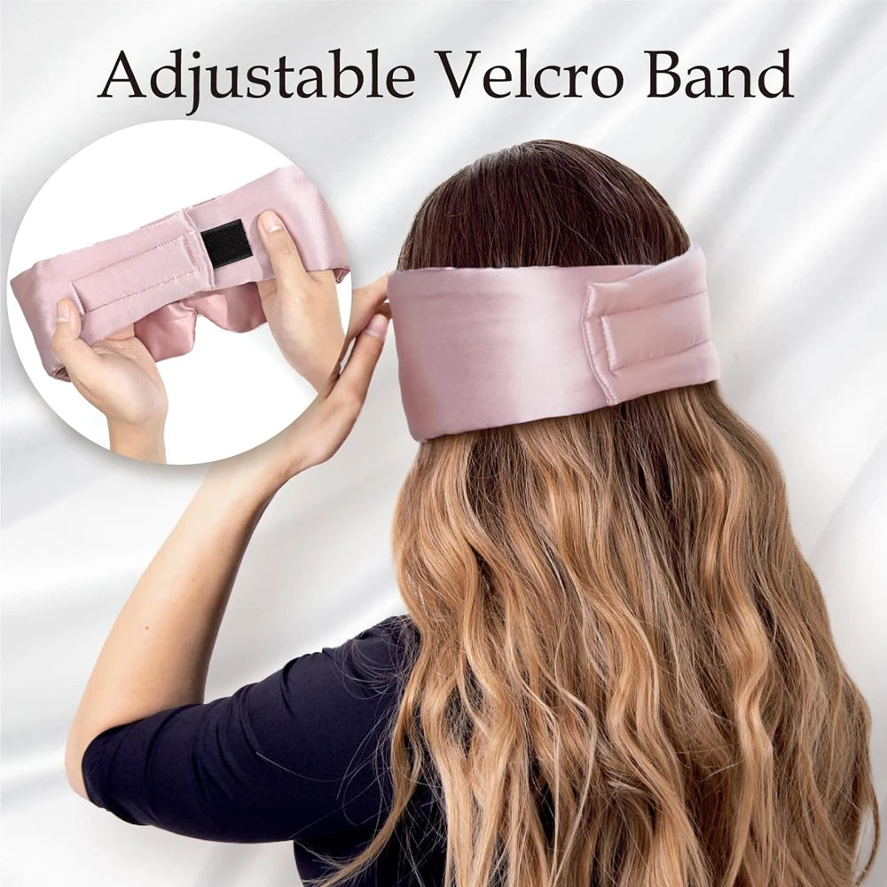 100% Mulberry Silk Blackout Sleeping Eye Mask Soft And Non-Intraocular Pressure Sleeping Mask Suitable For Side Sleep Adjustable