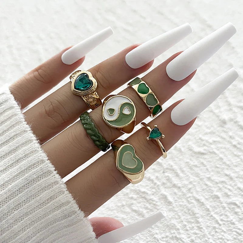 Pink Enamel Butterfly Ring Gold Finished Set For Women Crystal Enamel