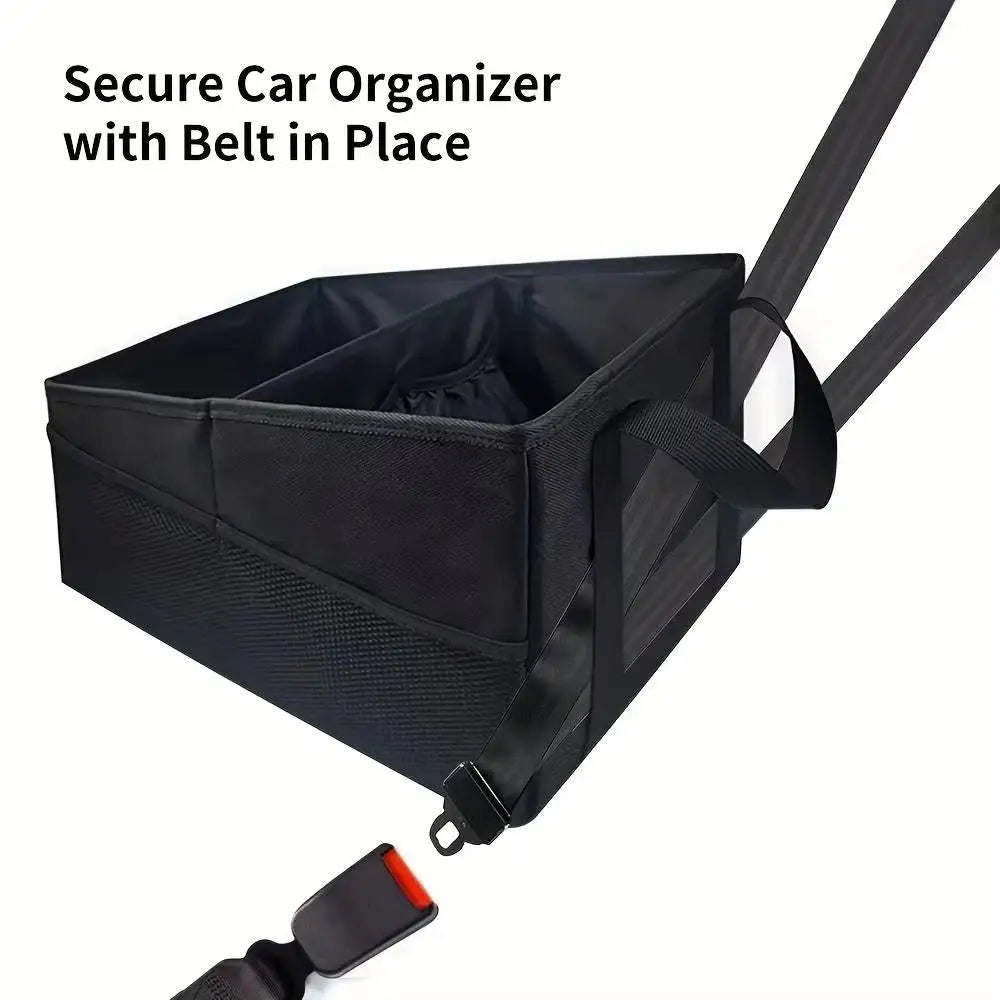 Car Storage Organizer Box Large Capacity Space-saving New Automotive Backseat Car Storage Box Outdoor Trunk Organizer