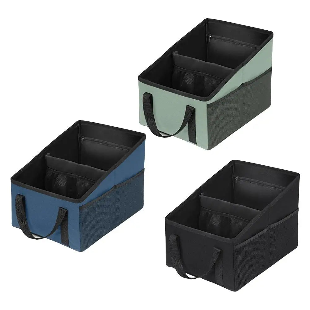 Car Storage Organizer Box Large Capacity Space-saving New Automotive Backseat Car Storage Box Outdoor Trunk Organizer