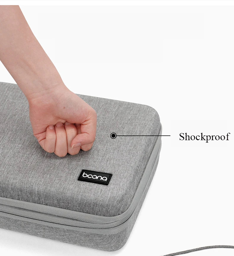 Travel Electronics Accessories Storage Bag Large Capacity Tablet Hard Data Cable Organizer Box Eva Hard Protective Case 