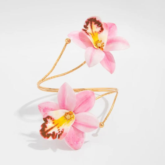 Fairy Adjustable Flower Arm Chain Egg Flower Trendy Armband Exotic Style Exquisite Open Arm Bangle Hand Jewelry