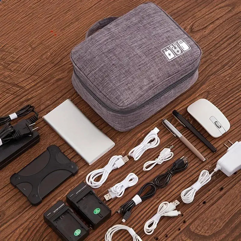 Cable Storage Bag Organizer Digital Electronic Organizer Portable USB Data Line Charger Plug Storage Bags Travel Cable Organizer
