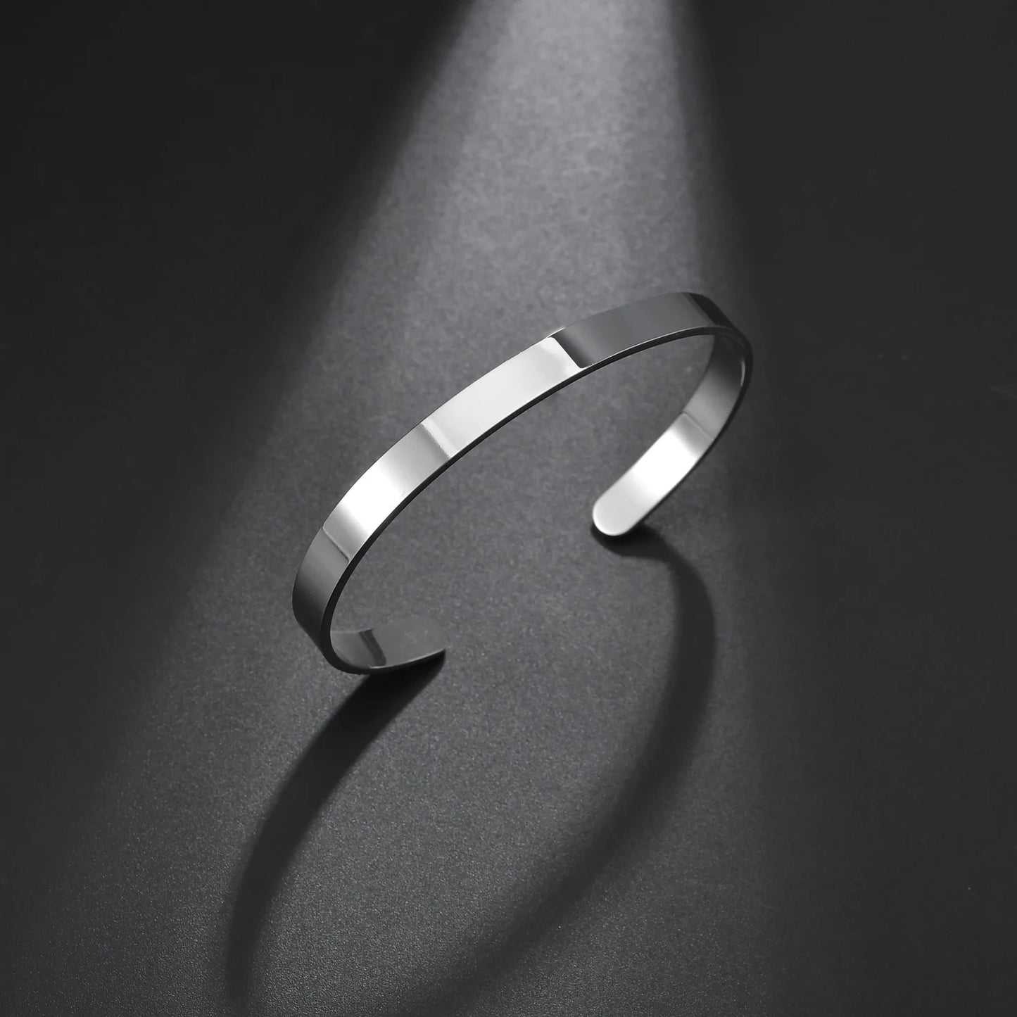 Customized Bracelets Engraving Name Stainless Steel Bracelets Accessories for Women Personalized Adjustable Bangle Jewelry Gift