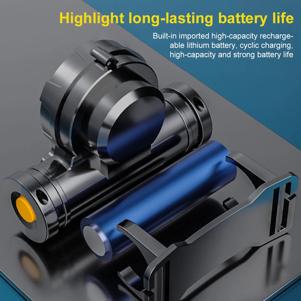 Powerful LED Headlamp Torch Portable USB Rechargeable Head Lantern Flashlight Waterproof Camping Fishing Head LED Lights 헤드랜턴