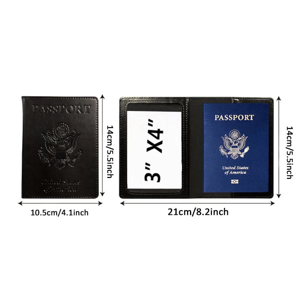 Passport Holder 👍 (Wallet Cover) 🎁 Travel Essentials 🚙 RFID Blocking💯 Leather Style!✅