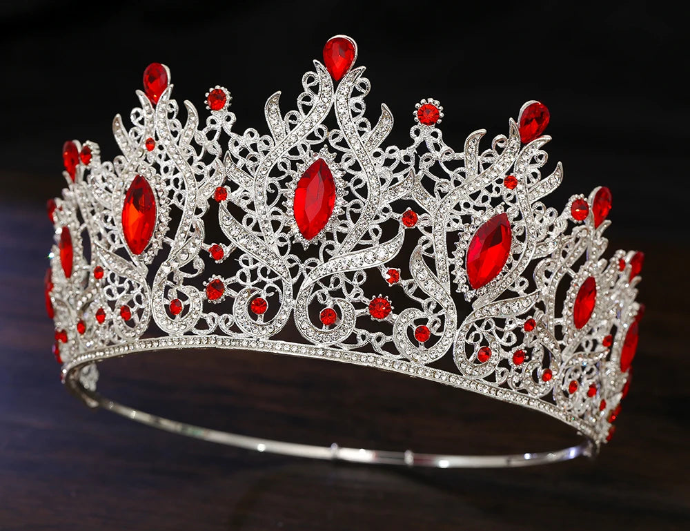 Queen Crown for Women - Baroque Wedding Tiaras and Crowns, Jeweled Costume Tiara Princess Crown, Prom Birthday Party Halloween H