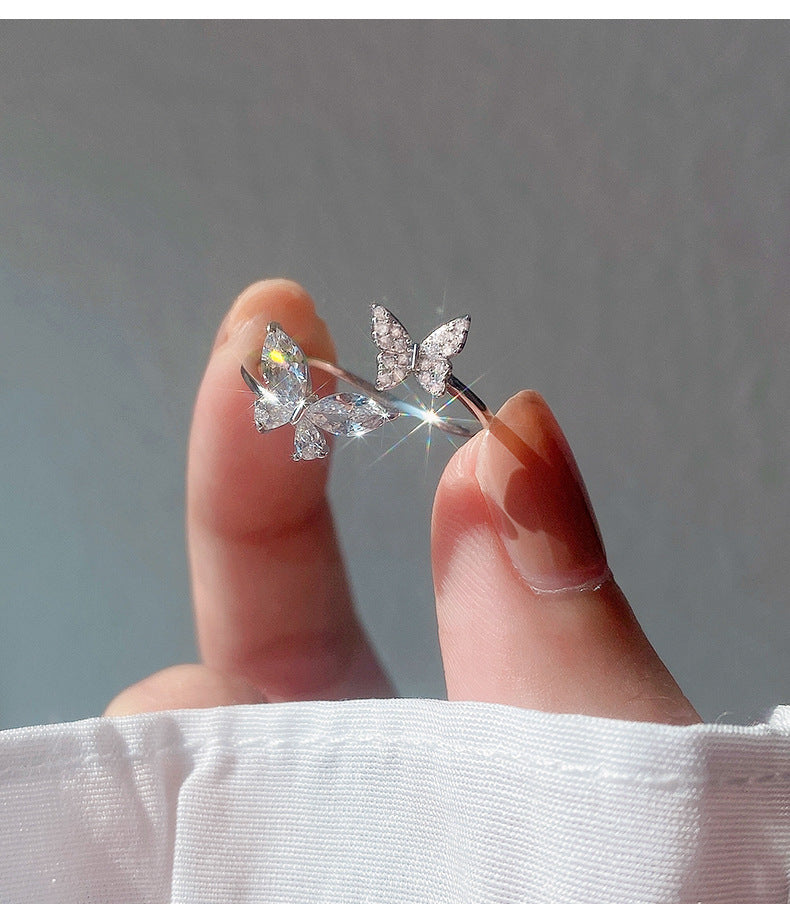 Beautiful Silver Filled Ring with Sparkling Melee Gems