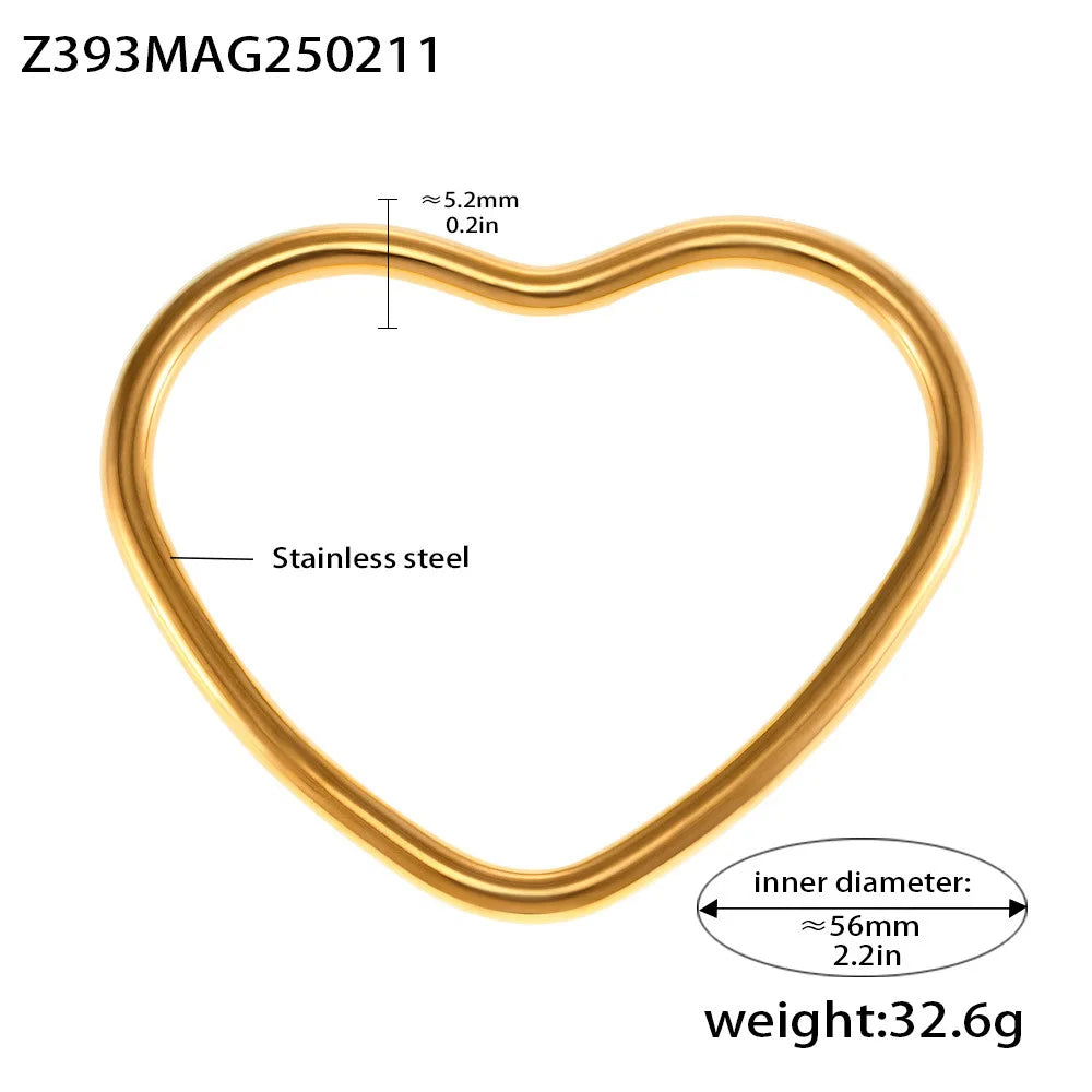 Women's Bracelet Ins Light Luxury Style Love Closed Design Stainless Steel Fashion Versatile Jewelry Accessories