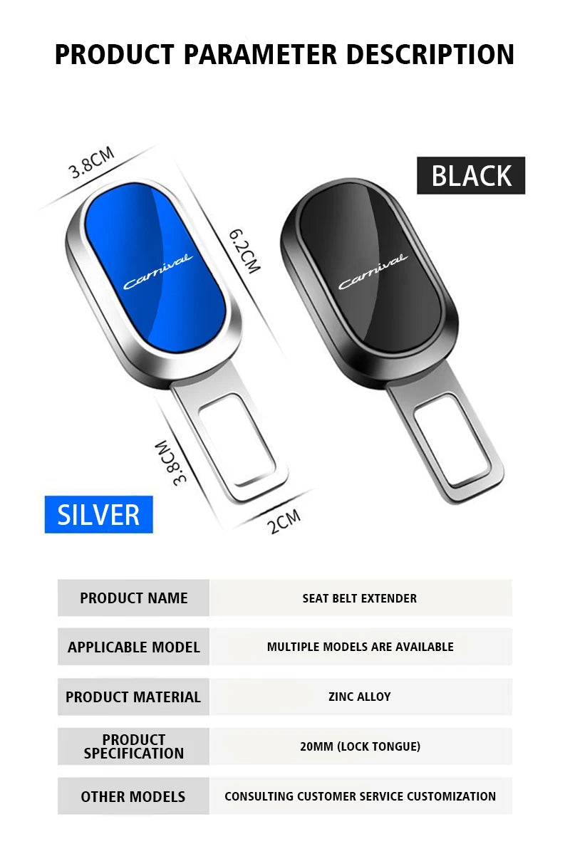 car accessories interiors Car seat belts Extension buckle accessory for kia carnival auto assesories