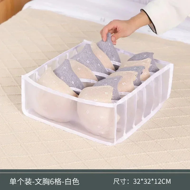 Underwear Drawer Organizer Storage Box Foldable Closet Organizers Drawer Divider Storage Boxes For Underpants Socks Bra