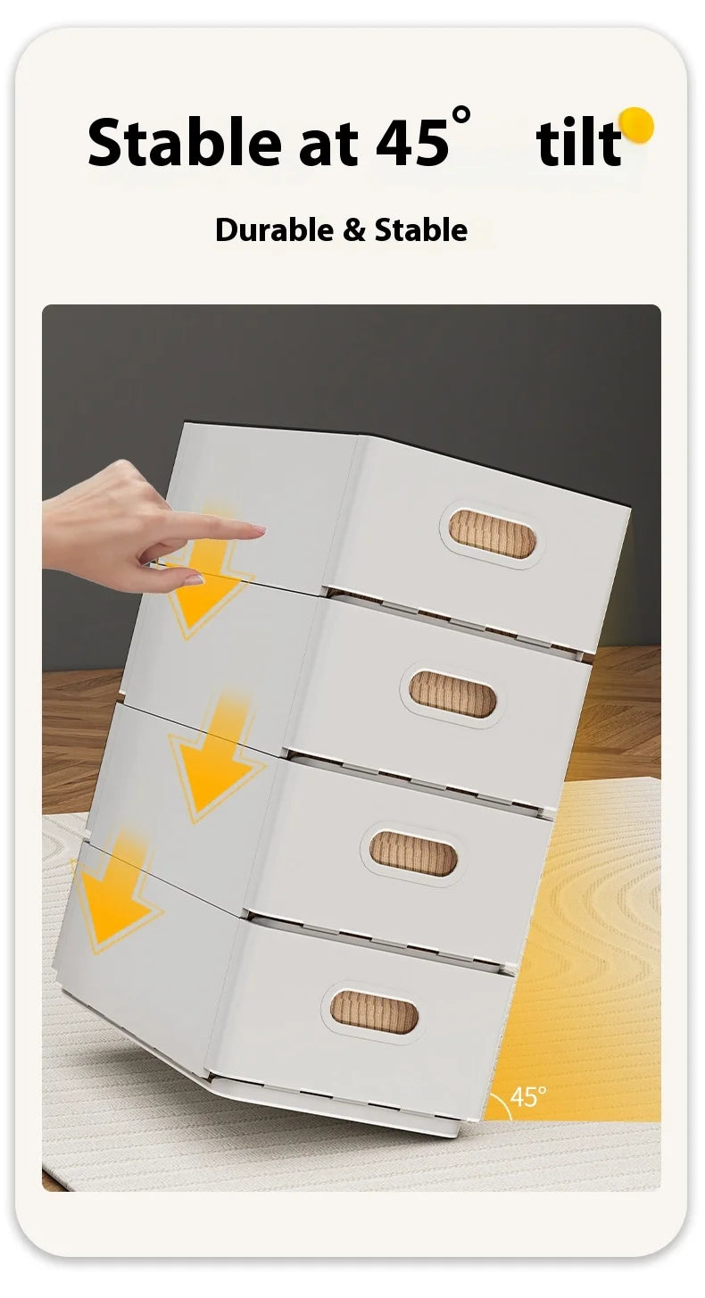 Wardrobe clothing organizer, drawer organizer, storage box with handles, foldable clothes, T-shirts, ties, scarves, towel storag