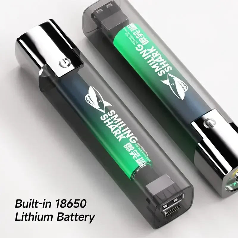 Super Bright LED Flashlight USB Rechargeable Battery Led Torch for Night Riding Camping Hunting Outdoor Waterpr Flash Light