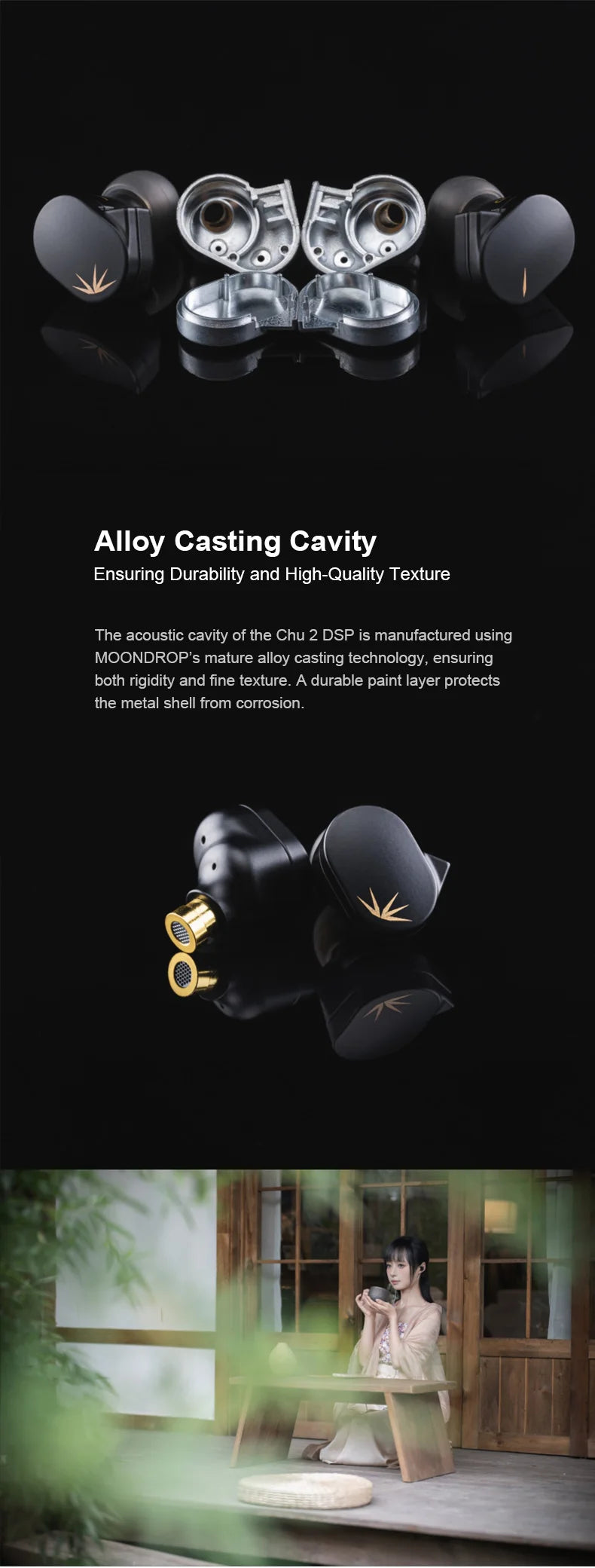 Moondrop Chu II DSP 10mm High-performance Dynamic Driver IEMs Earphones Wired Earbuds TYPE-C With Mcrophone Earphone