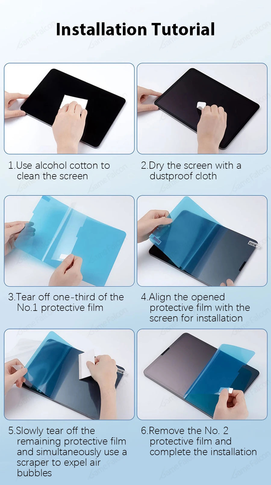 2PCS Paper Film Like For Ipad 10 10th Pro 13 M4 12.9 2025 Screen Protector For Ipad Air 11 5 4 M3 M2 A16 9th Generation Mini 6 7