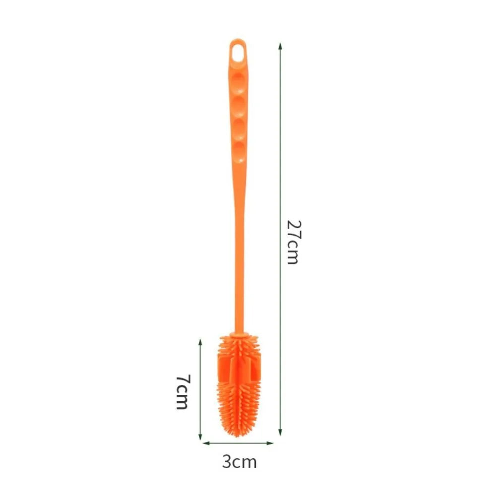 Cleaning Supplies Silicone Cup Brush Long Handle Portable Cup Scrubber Multipurpose Bottle Cleaning Brush Household