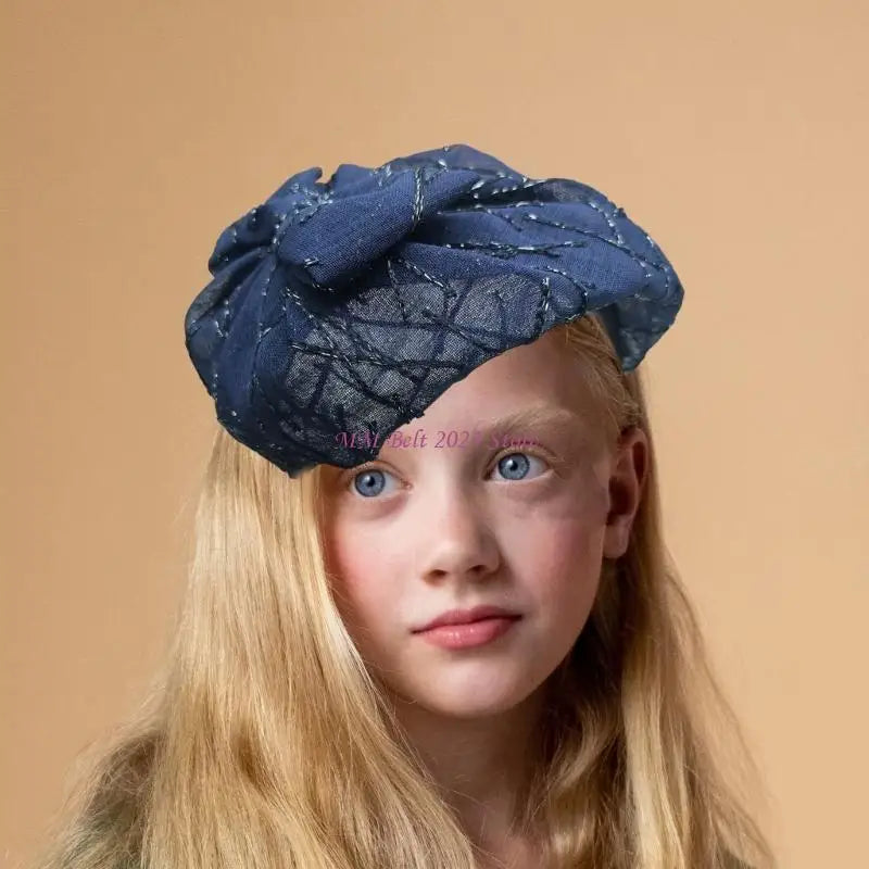 49ME Fashion Bowknot Fascinator Hat Luxurious Bows Headband With Headpiece Hair Decoration for Women and Girls