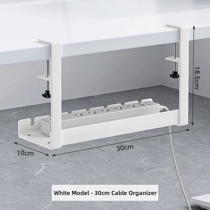 under Desk Cable Organizer Box Slot Office Desk Cable Management Holder No Drilling Required Cuter Cable Organizer Box