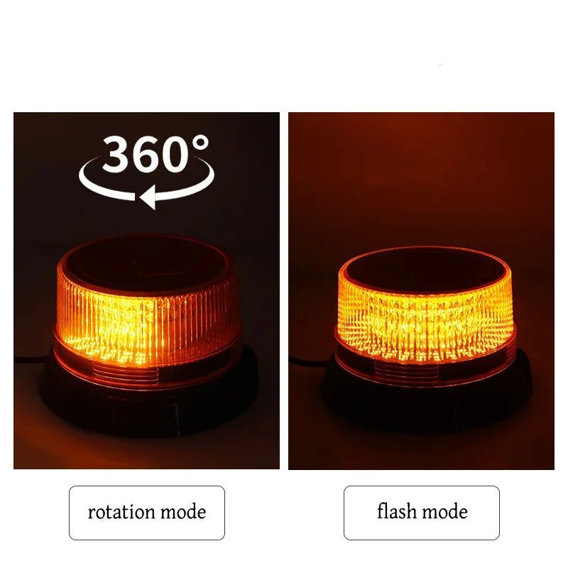 LED Solar Magnetic Flash Warning Light Night Flashing Lamp USB charge Car Truck Roof Beacon Strobe Emergency Light