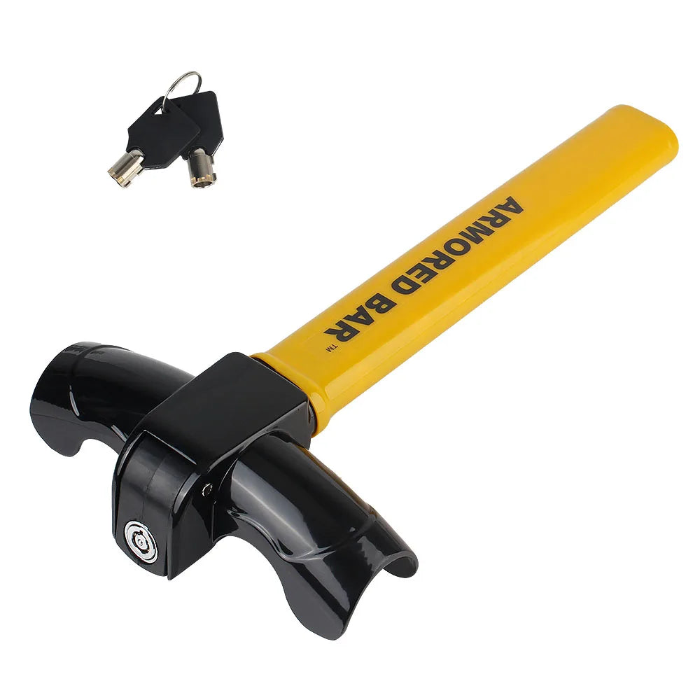 Car Accessories With Keys Security Car Locks Automobile Steering Lock Protection T-Locks Anti-Theft Car Steering Wheel Lock