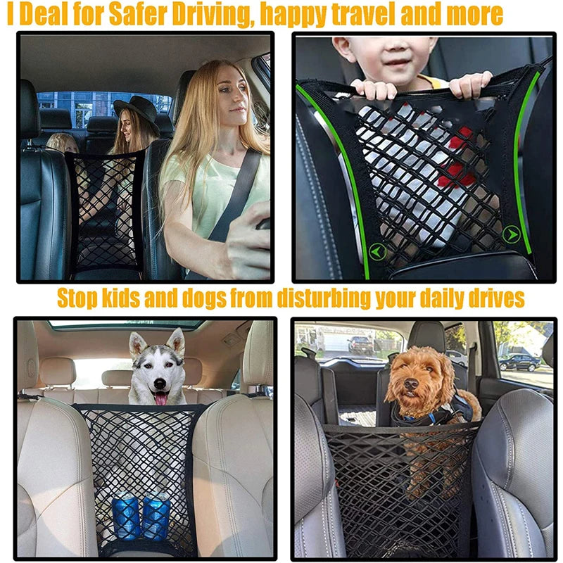Car Divider 🎁 (Extra Practical!) Car Storage🚚 and Storage Bag. Between Seats Organizer to store your Favorite Belongings!🌟