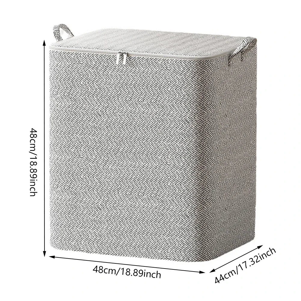 30/110/150/220L Storage Box Foldable Clothing Organizer Large Capacity Household Quilt Storage Bag Clothes Folding Closet